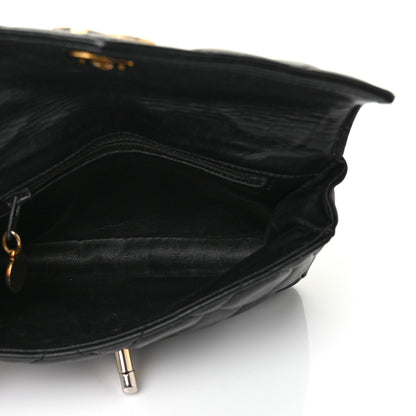 Chanel Lambskin Quilted Flap Waist Belt Bag Black 4 of 8