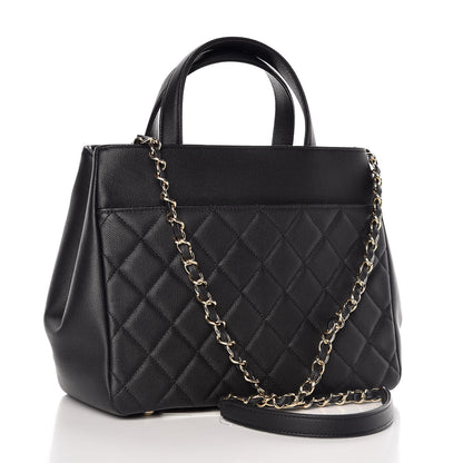Chanel Caviar Quilted Small Business Affinity Shopping Bag Black 4 of 10