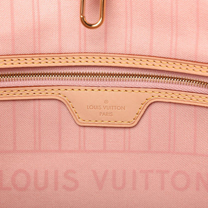 Louis Vuitton Damier Azur Neo Neverfull MM Rose Ballerine 8 of 10
