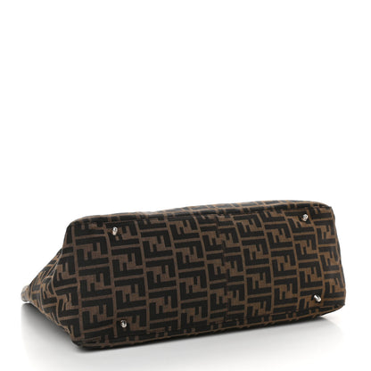 Fendi Zucca Top Handle Tote Tobacco 3 of 7