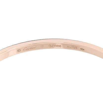 Cartier 18K Pink Gold Small LOVE Bracelet 17 6 of 8