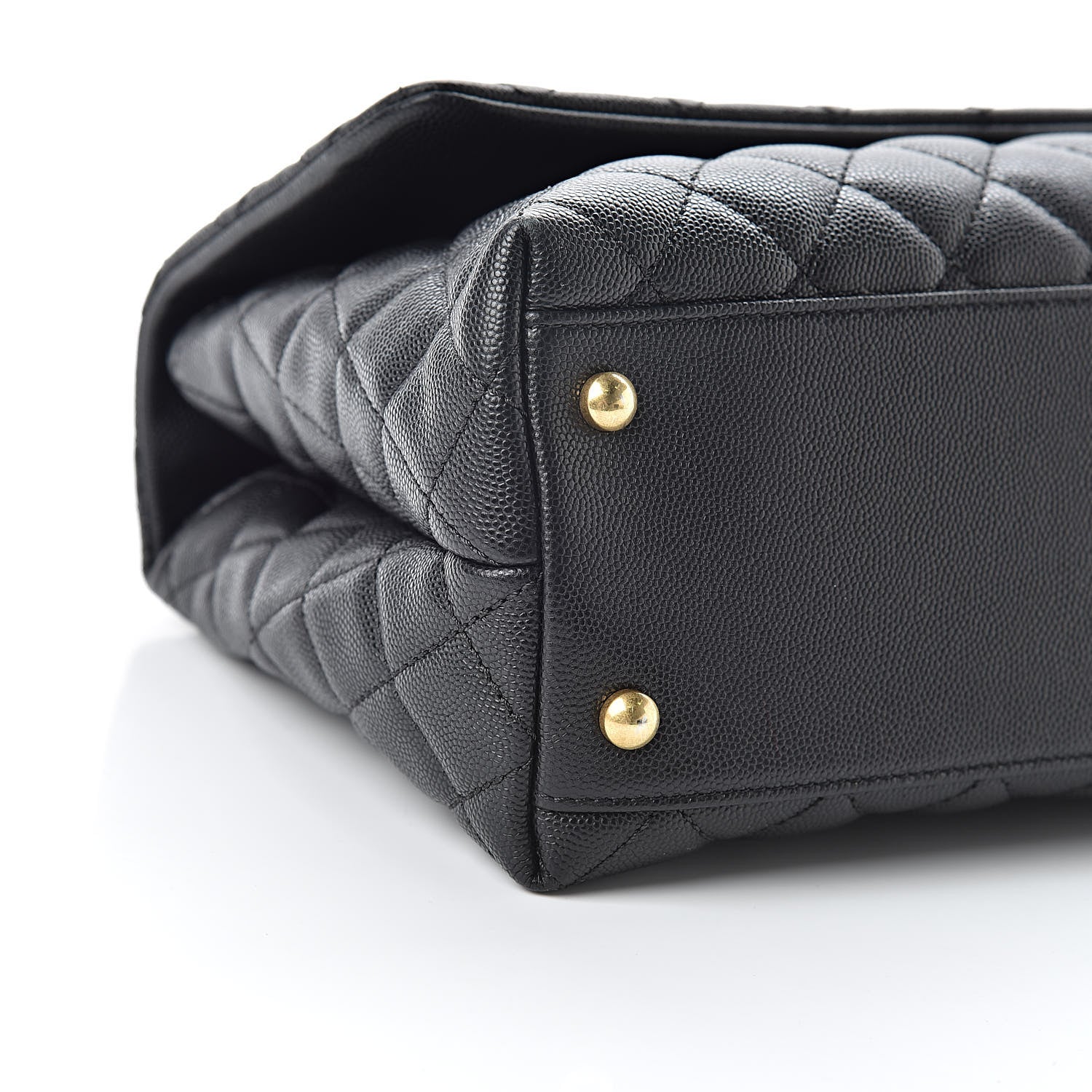 Chanel Caviar Quilted Small Coco Handle Flap Black 9 of 10