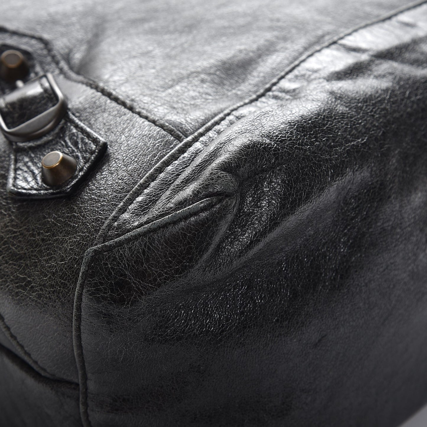 Agneau Classic Hardware Day Hobo Black