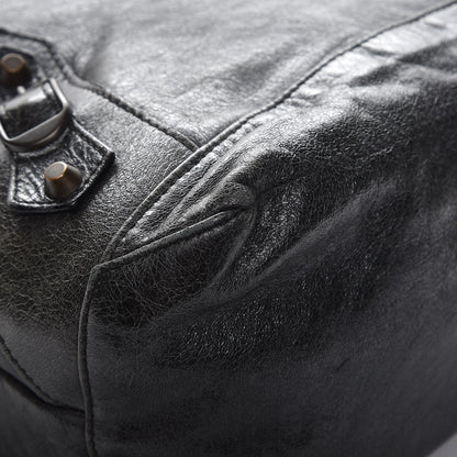 Balenciaga Agneau Classic Hardware Day Hobo Black 11 of 14