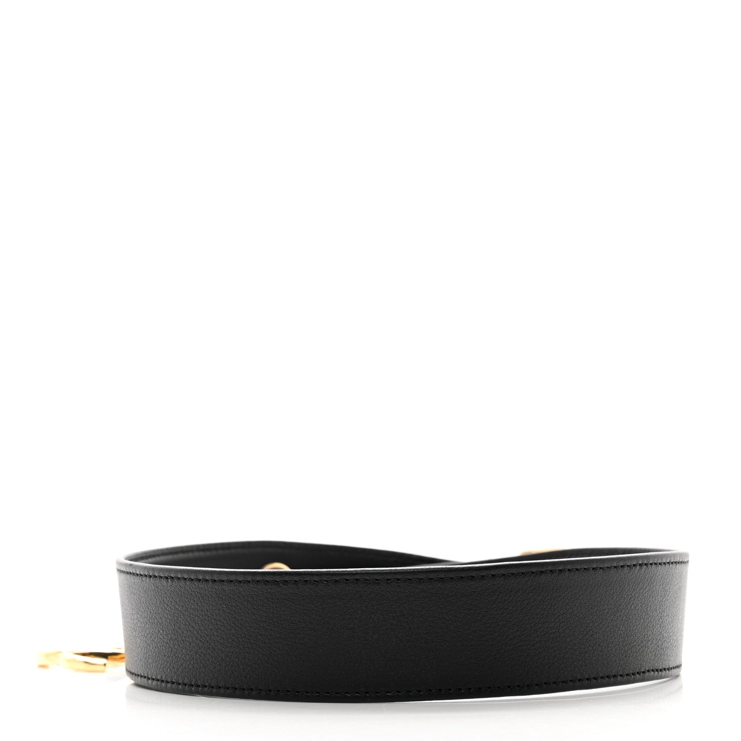 Chanel Calfskin CC Belt 70 28 Black Gold 2 of 6