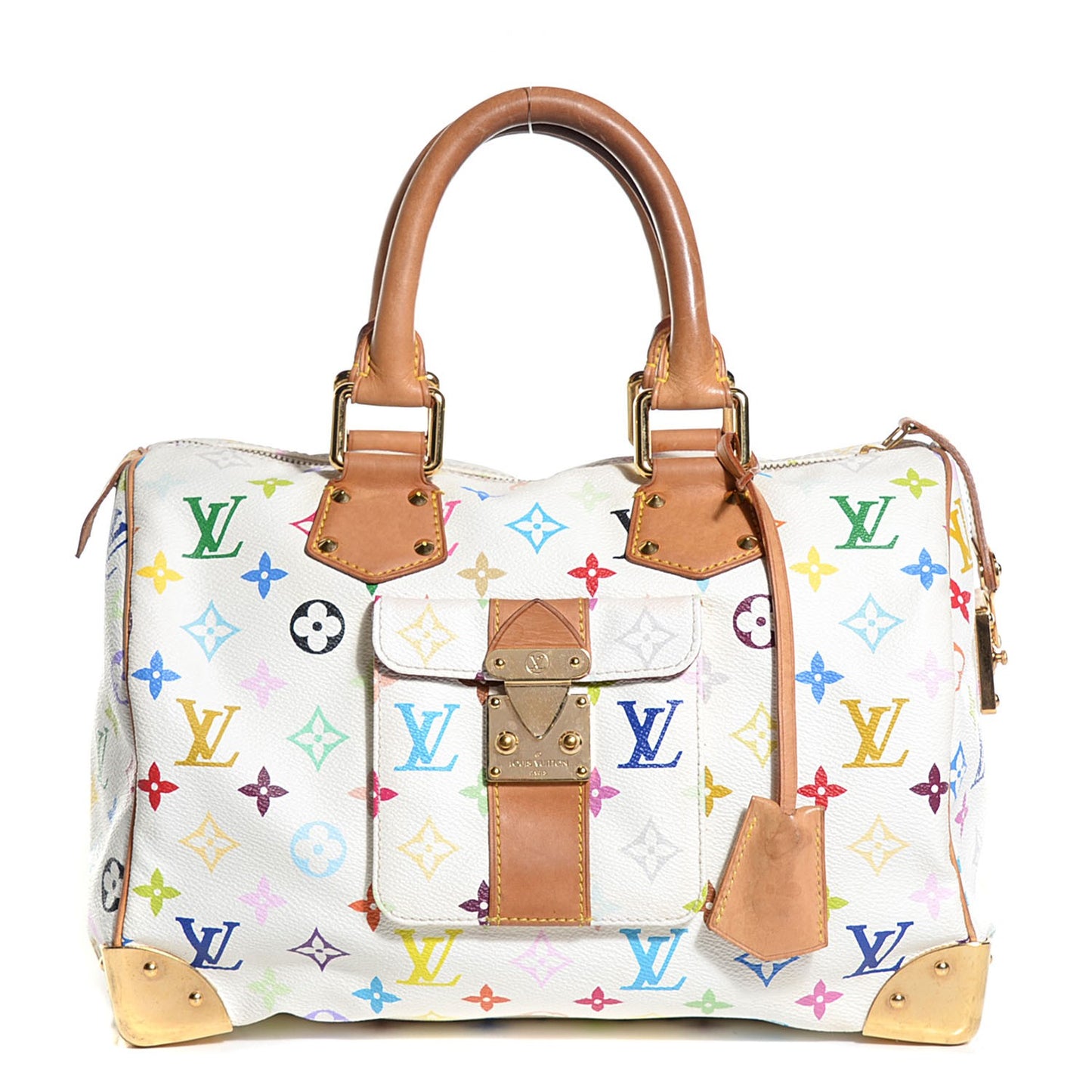Monogram Multicolor Speedy 30 White