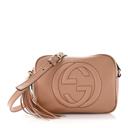 Gucci Pebbled Calfskin Small Soho Disco Bag Camelia 1 of 12