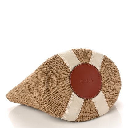 Chloe Raffia Large Woody Tote White 4 of 11