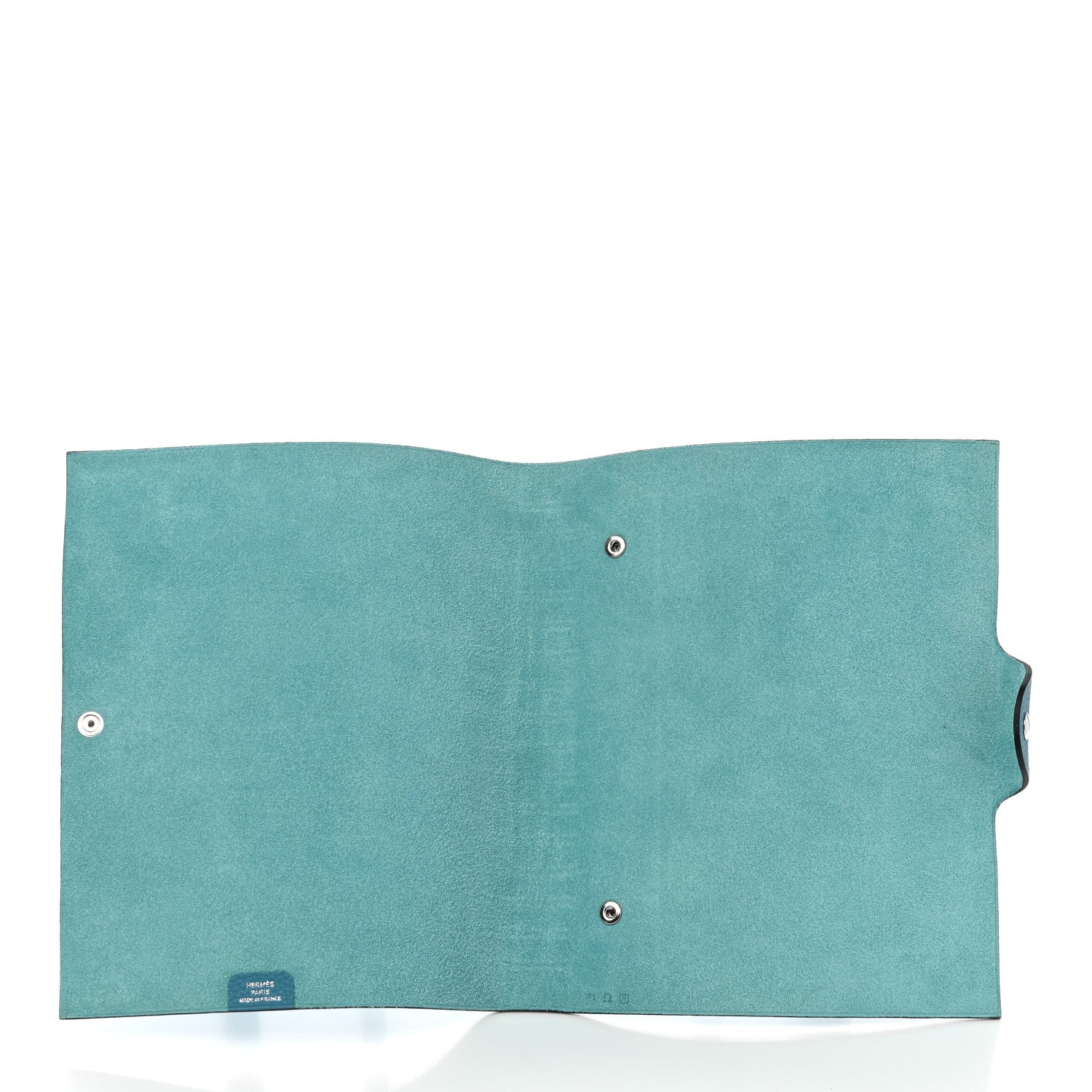 Hermes Togo Ulysse MM Notebook Cover Turquoise 5 of 8