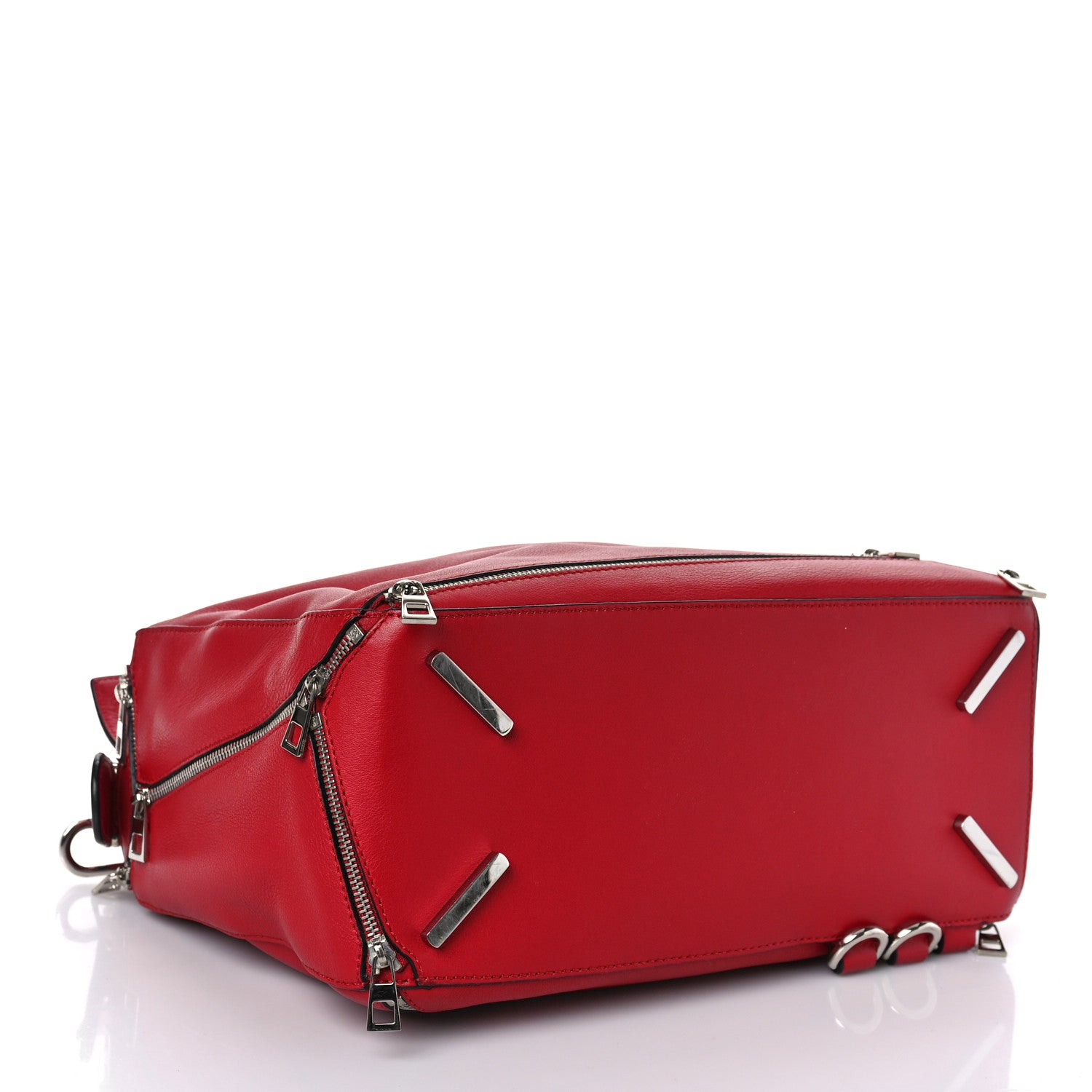 Loewe Calfskin Zipper Puzzle Bag Red 4 of 8