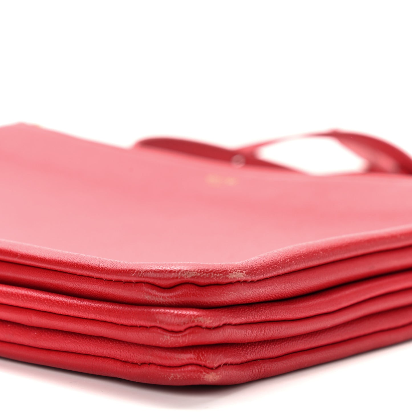 Lambskin Large Trio Crossbody Bag Red