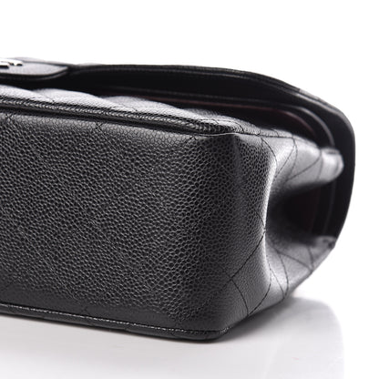 Chanel Caviar Quilted Jumbo Double Flap Black 10 of 11