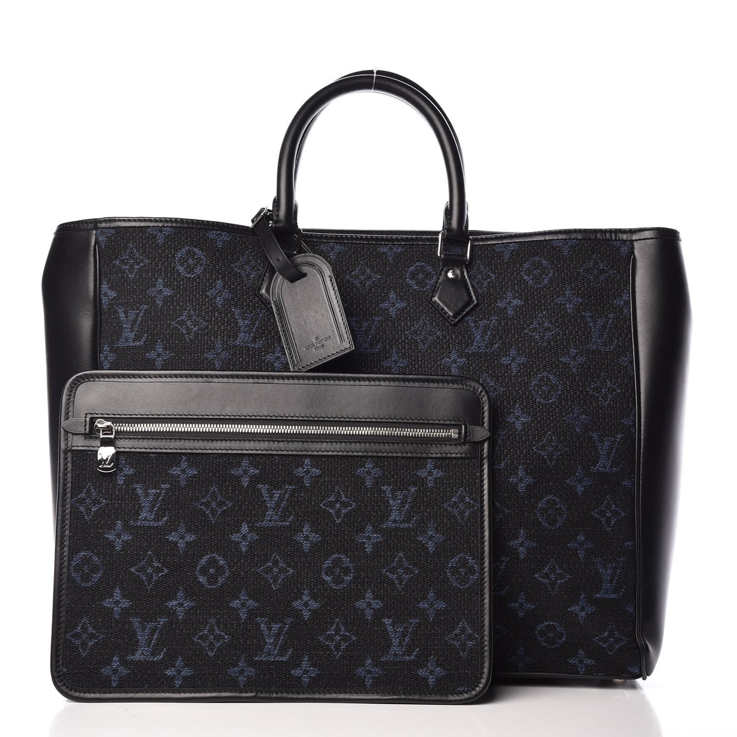 Jacquard Monogram Grand Sac Cobalt