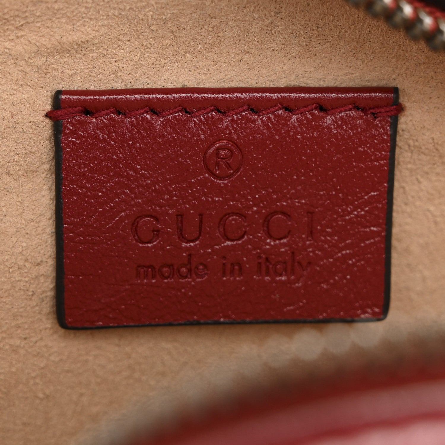 Gucci Glazed Calfskin Matelasse Heart Mini GG Marmont Round Shoulder Bag Romantic Cerise 6 of 11
