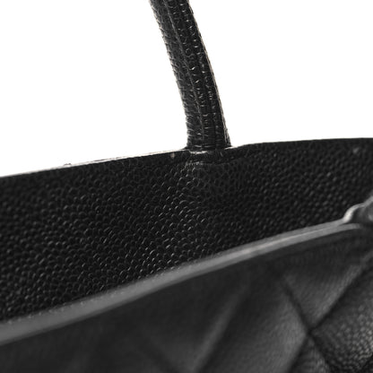 Chanel Caviar Quilted Medallion Tote Black 13 of 15