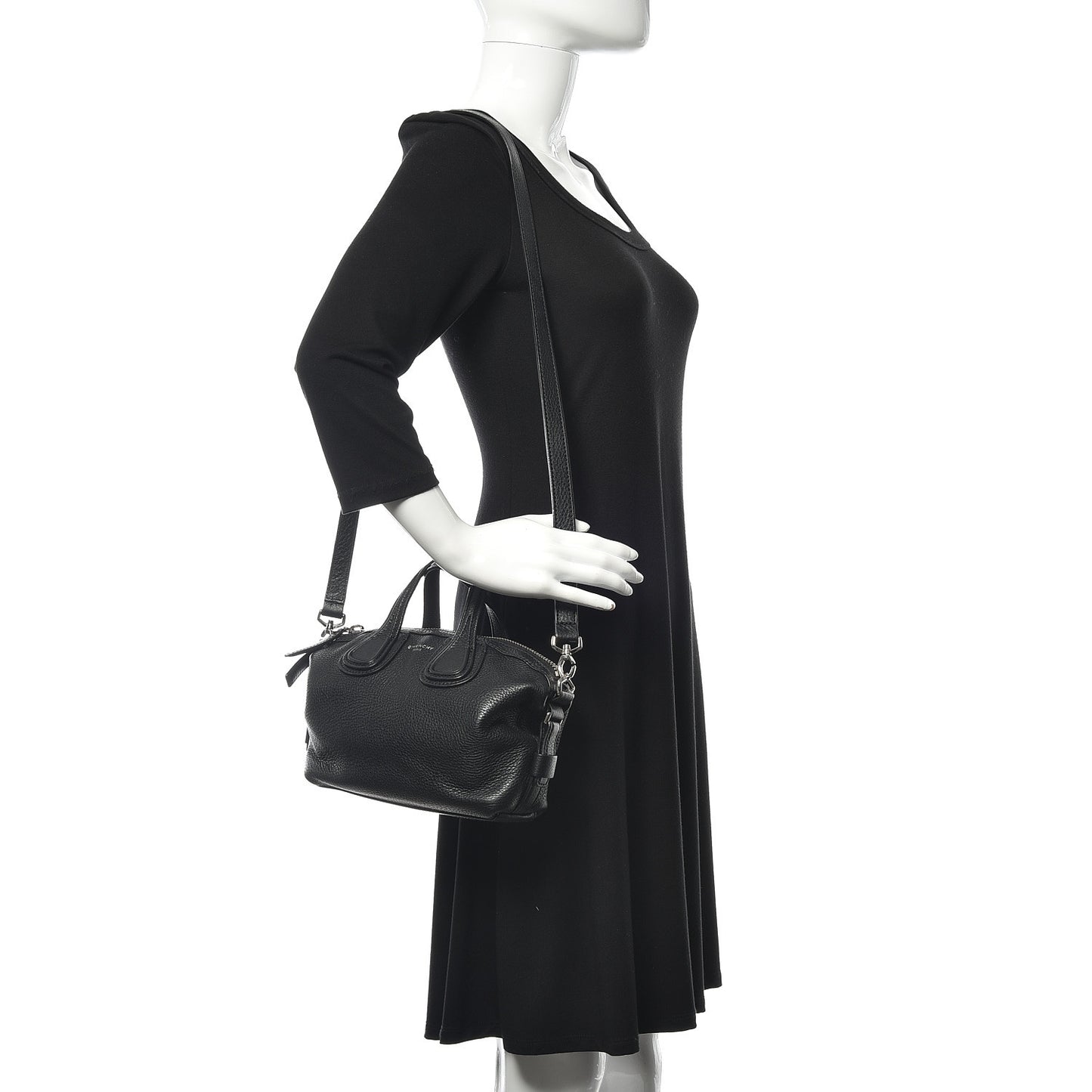 Waxed Calfskin Micro Nightingale Black