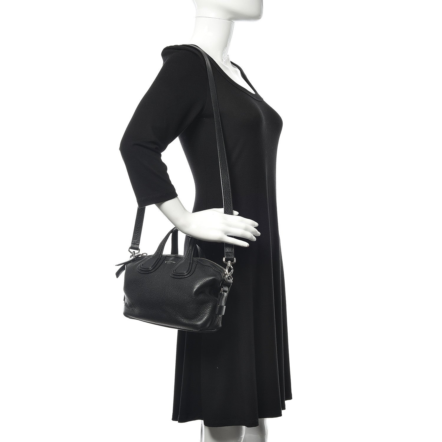 Givenchy Waxed Calfskin Micro Nightingale Black 2 of 15
