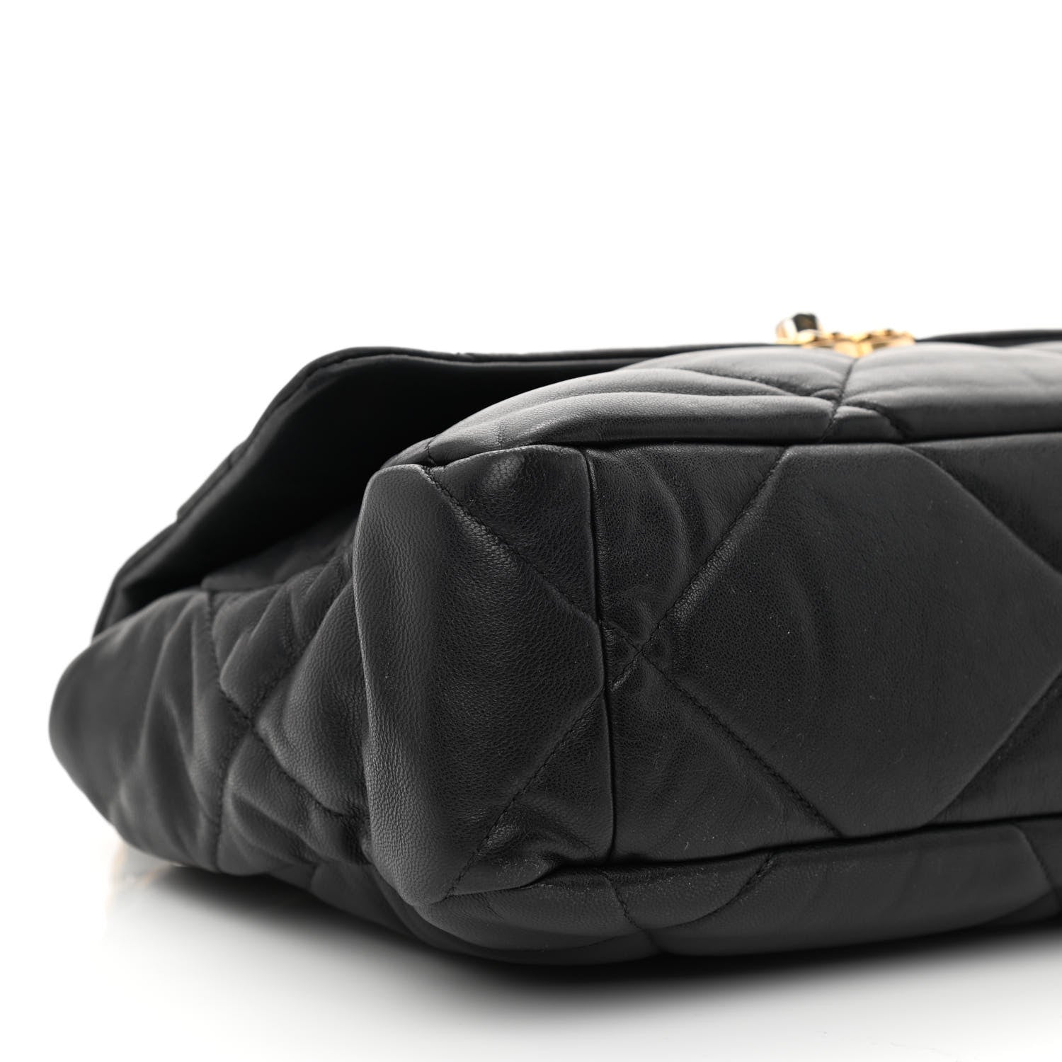 Chanel Lambskin Quilted Large Chanel 19 Flap Black 9 of 10