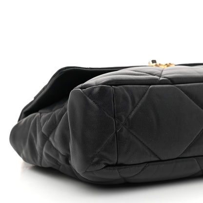 Chanel Lambskin Quilted Large Chanel 19 Flap Black 9 of 10