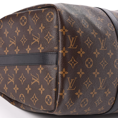Louis Vuitton Monogram Macassar Keepall Bandouliere 45 8 of 10