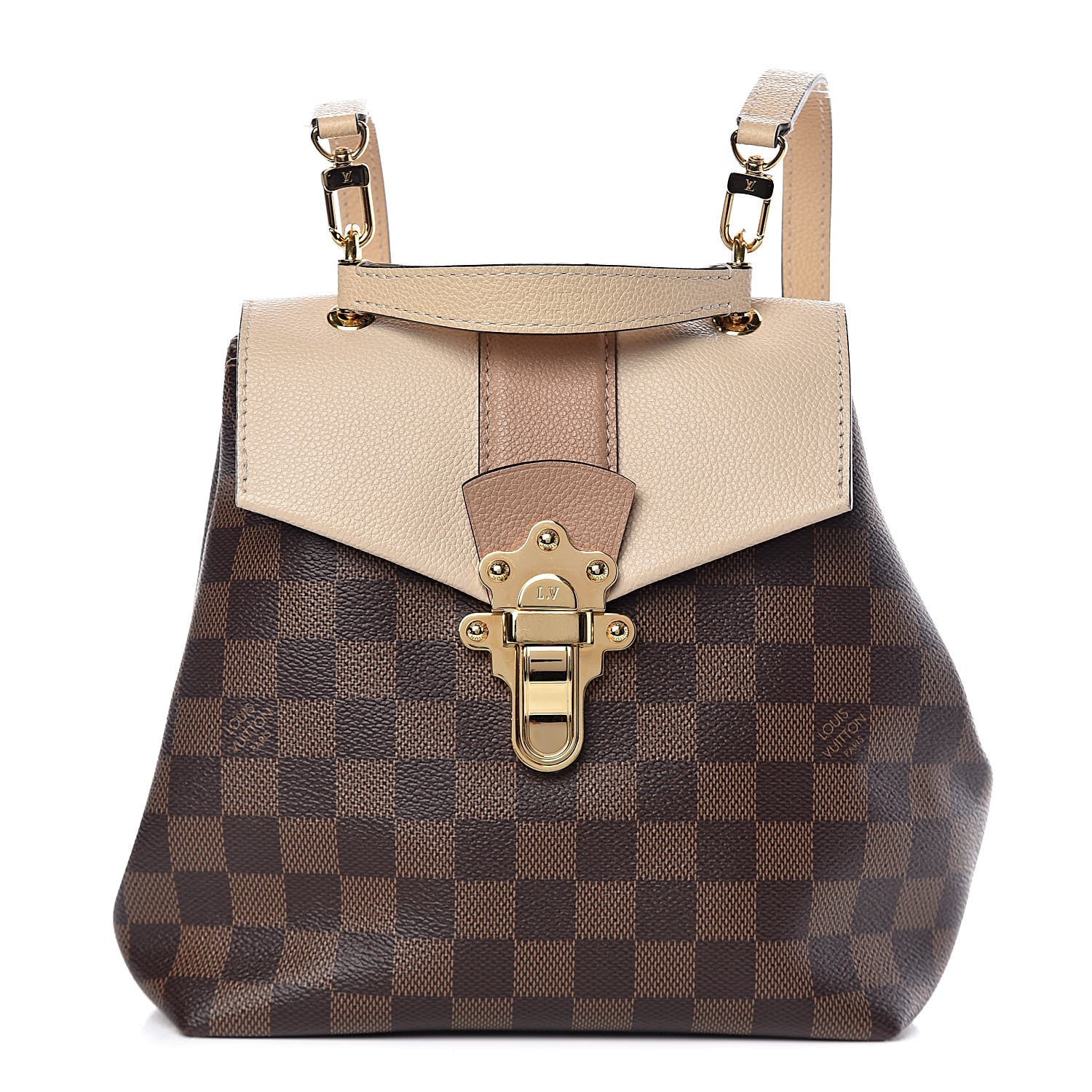 Louis Vuitton Damier Ebene Clapton Backpack Creme 1 of 9