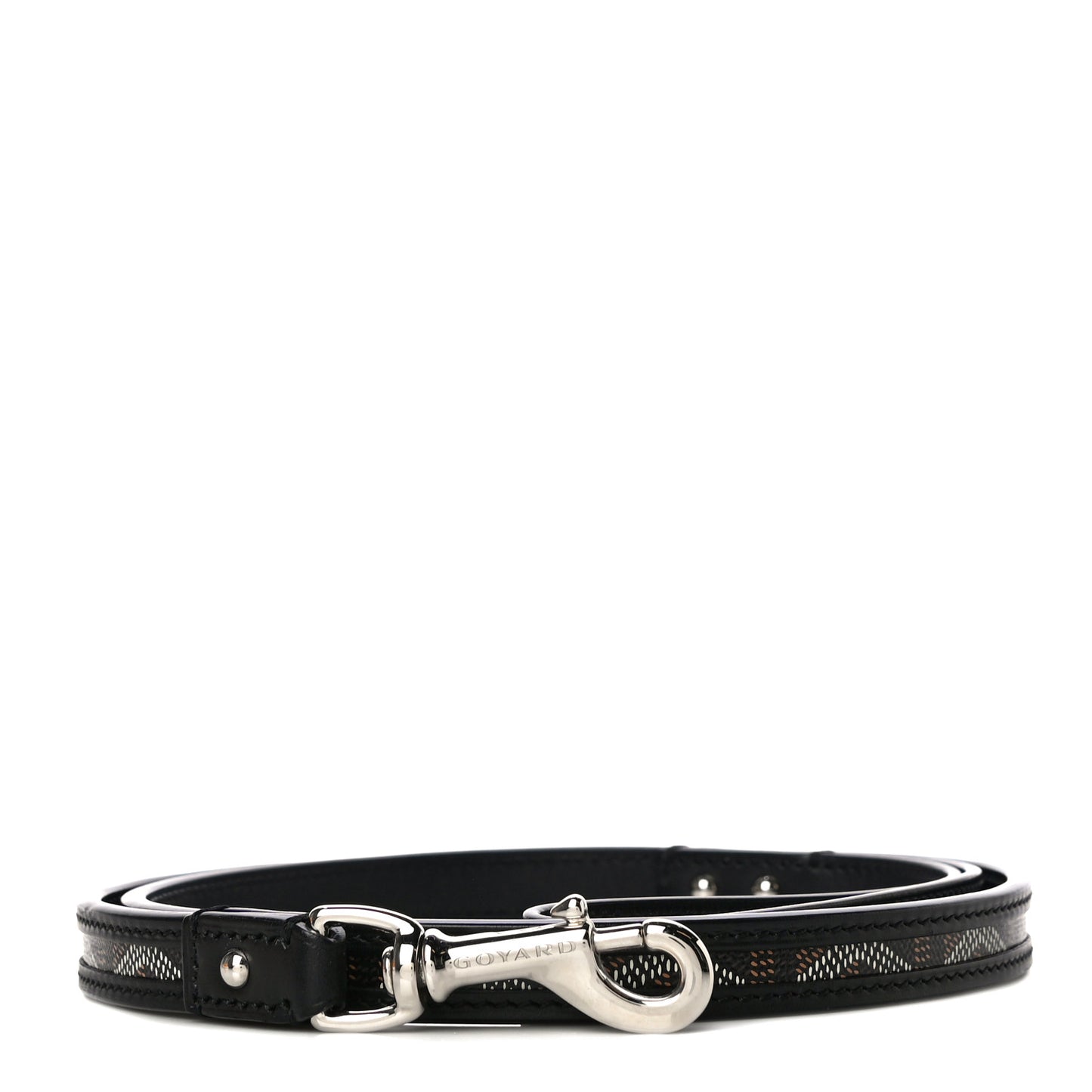 Goyardine Dog Leash Black