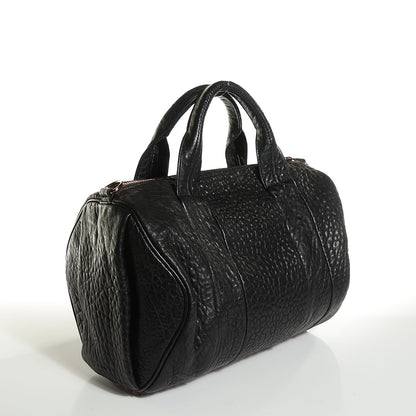 Alexander Wang Pebbled Lambskin Rocco Black with Rose Gold Hardware 3 of 7