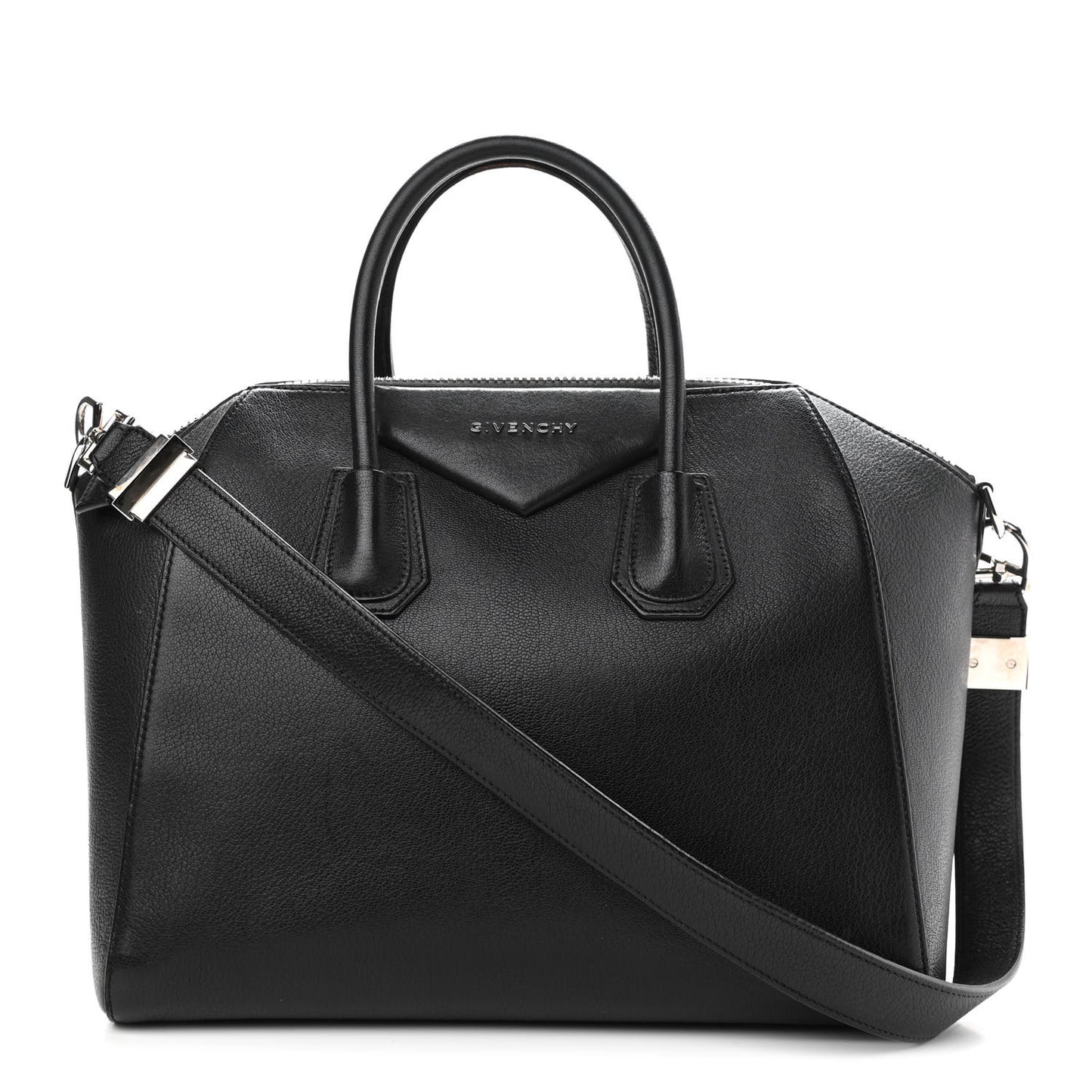 Sugar Goatskin Medium Antigona Black