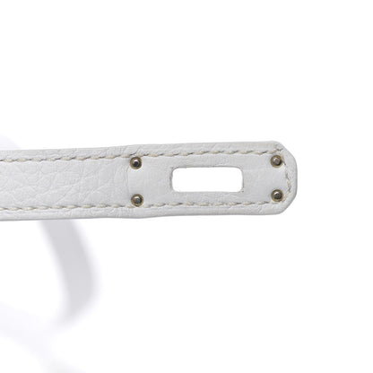 Hermes Taurillon Clemence Horseshoe Kelly Retourne 25 White Black 23 of 43