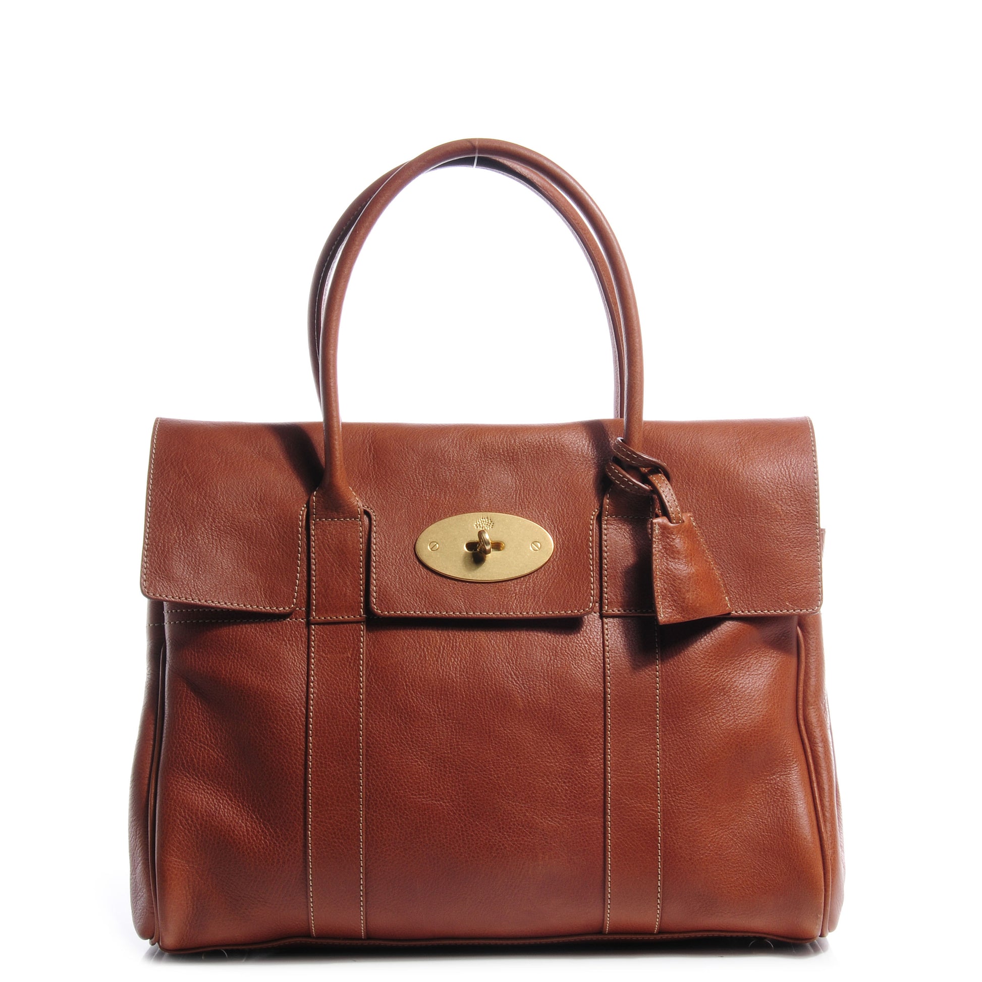 Mulberry Grainy Leather Bayswater Satchel Oak 1 of 8