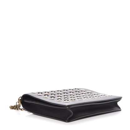 Bottega Veneta Nappa Intrecciato Snakeskin Stained Glass Montebello Crossbody Black 4 of 8