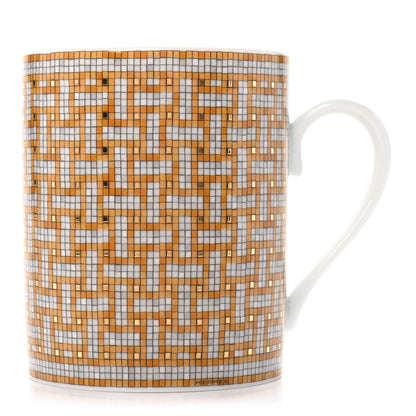 Hermes Porcelain Mosaique au 24 Mug Gold 1 of 9