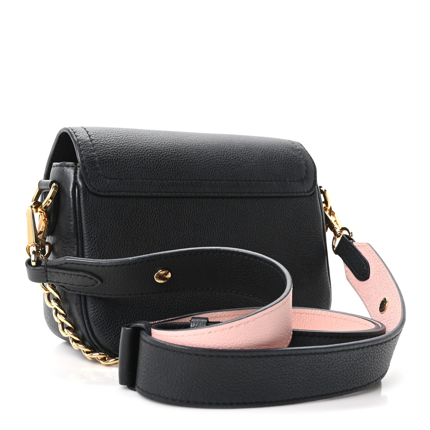 Louis Vuitton Grained Calfskin Lockme Tender Black 3 of 9