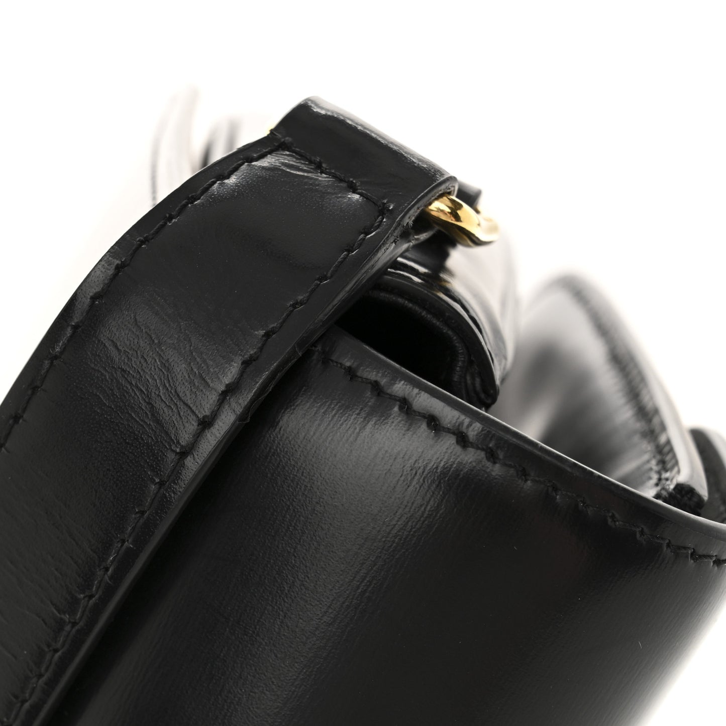 Shiny Calfskin Medium Triomphe Black