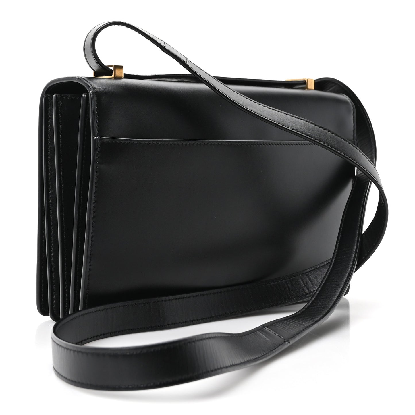 Calfskin Monogram Small Dylan Shoulder Bag Black