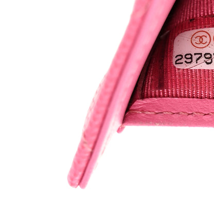 Chanel Caviar Quilted Compact Flap Wallet Pink 8 of 8