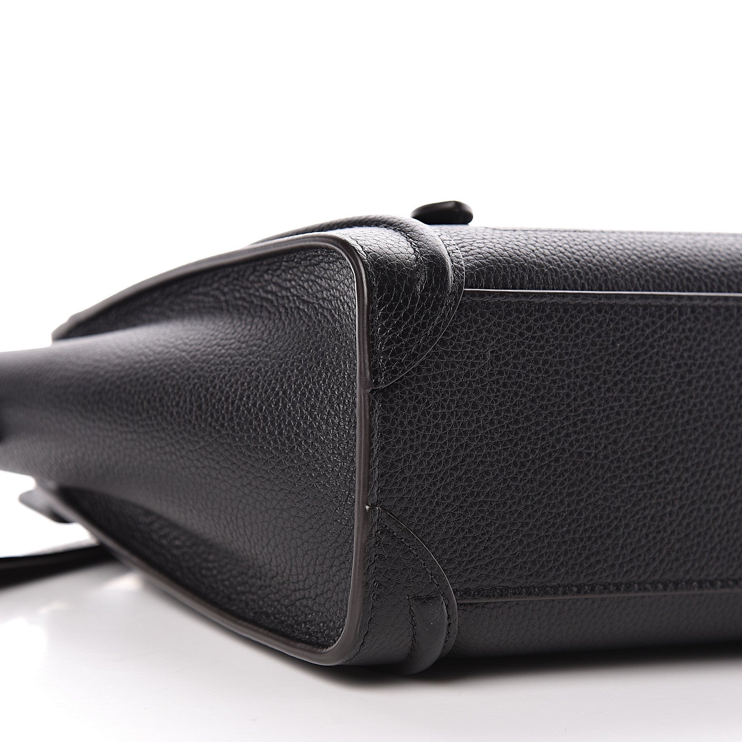 Celine Drummed Calfskin Nano Luggage Black 8 of 9