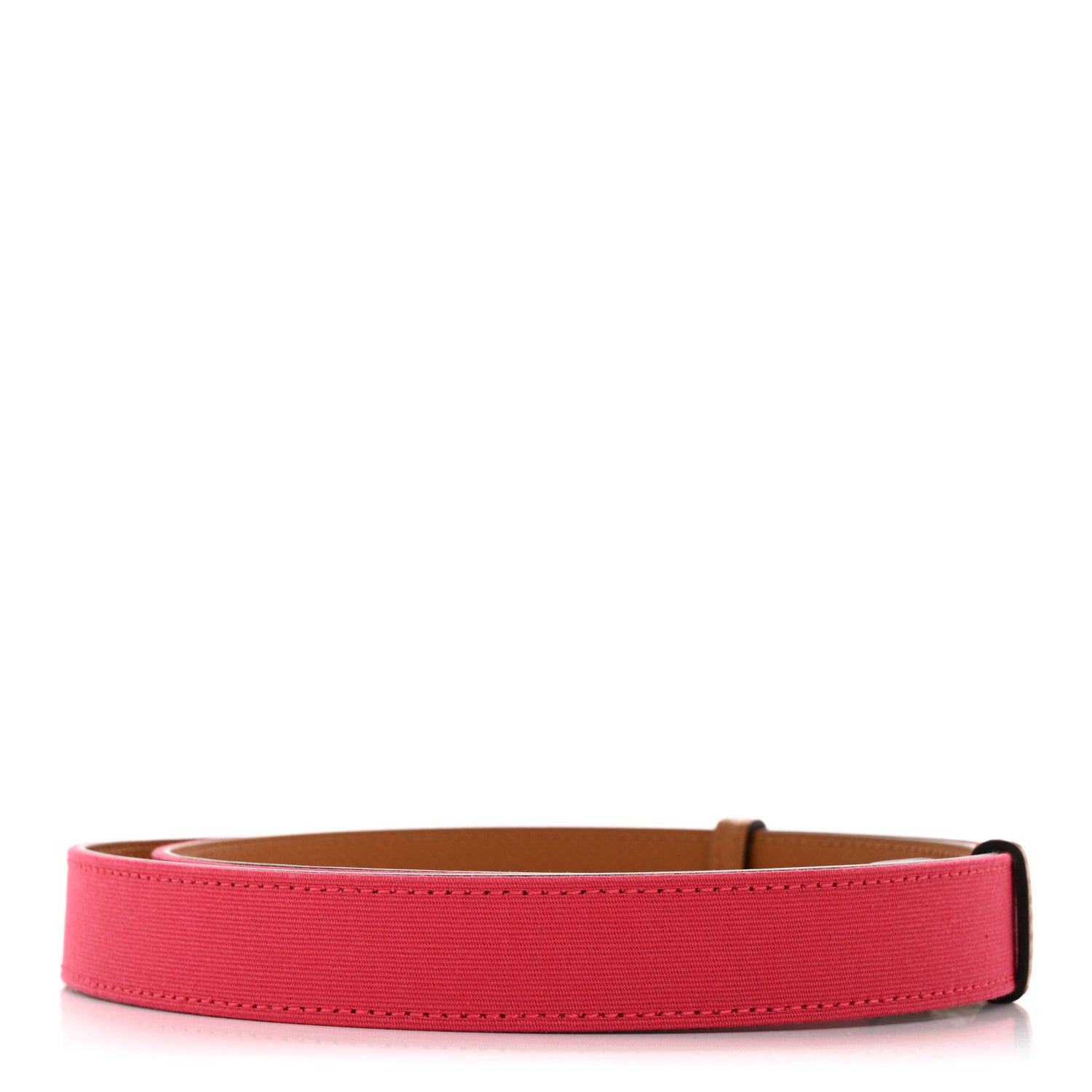 Hermes Toile Epsom Reversible Babord 24mm Belt Rose Extreme Gold 2 of 6