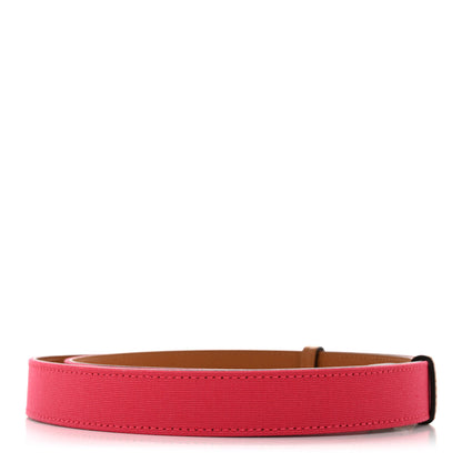Hermes Toile Epsom Reversible Babord 24mm Belt Rose Extreme Gold 2 of 6
