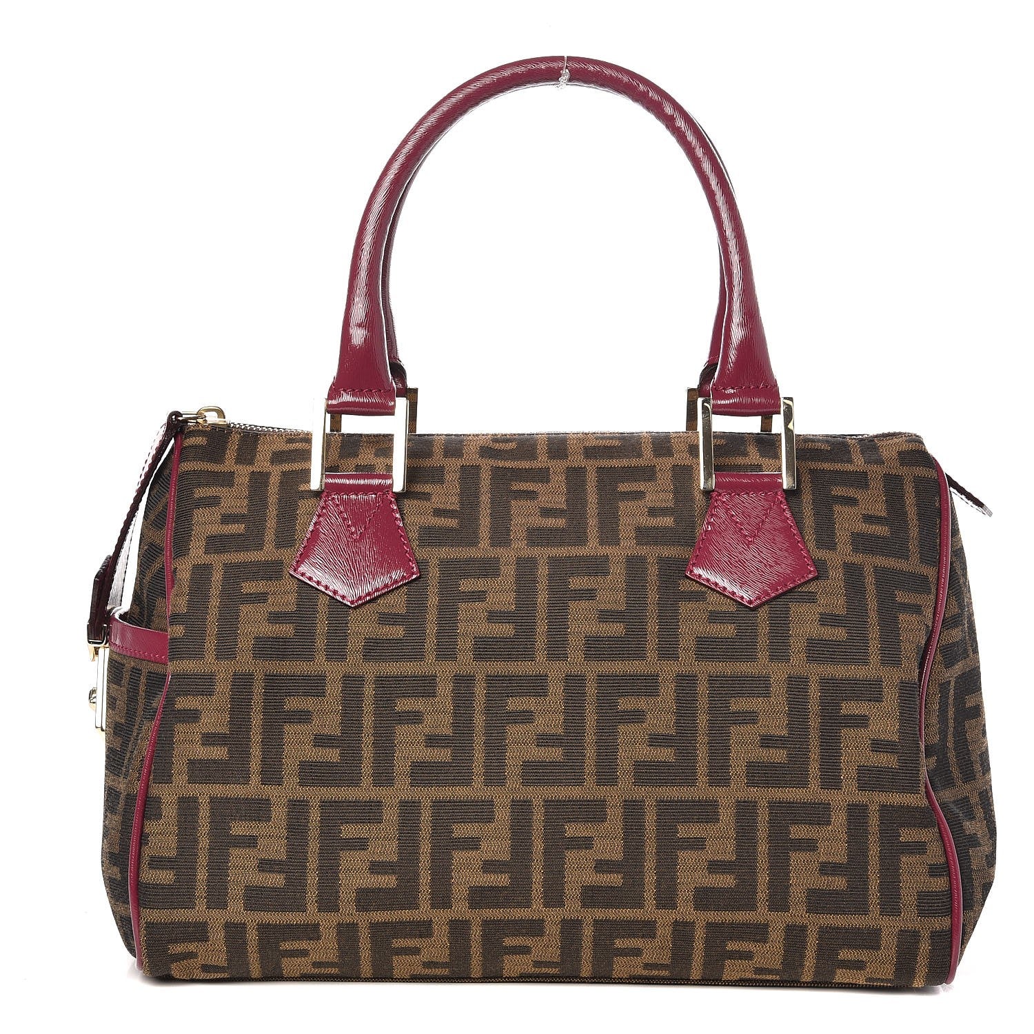 Fendi Zucca Medium Chef Boston Fuchsia 1 of 8