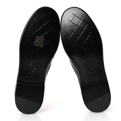 Chanel Lambskin Quilted CC Turnlock Loafers 37 Black 7 of 11