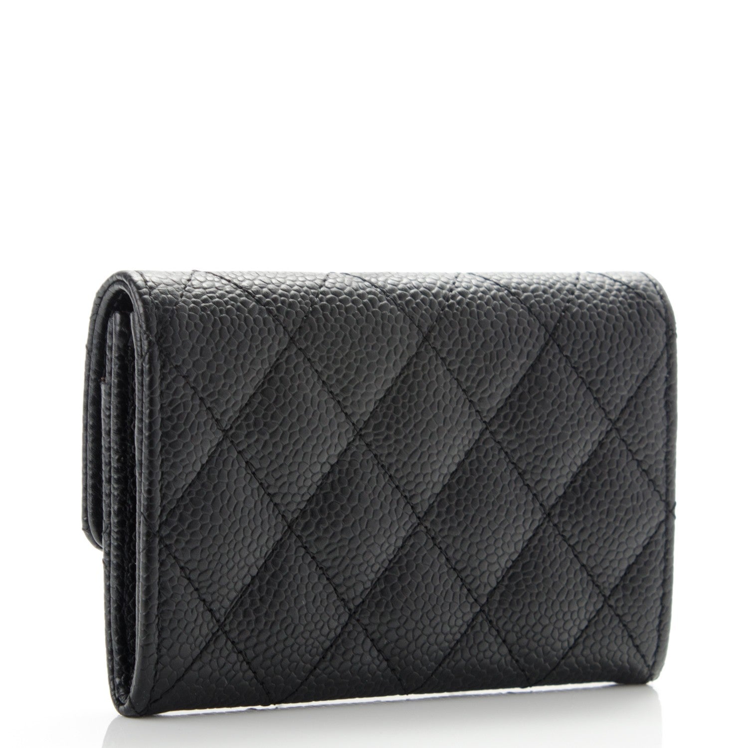 Chanel Caviar Quilted Flap Card Holder Black 3 of 7