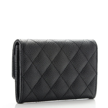 Chanel Caviar Quilted Flap Card Holder Black 3 of 7