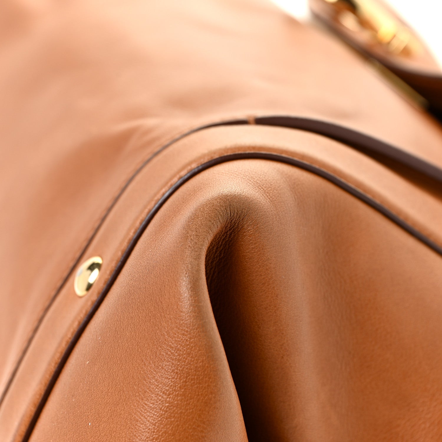 Salvatore Ferragamo Calfskin Suzanna Gancini Satchel Brown 22 of 28