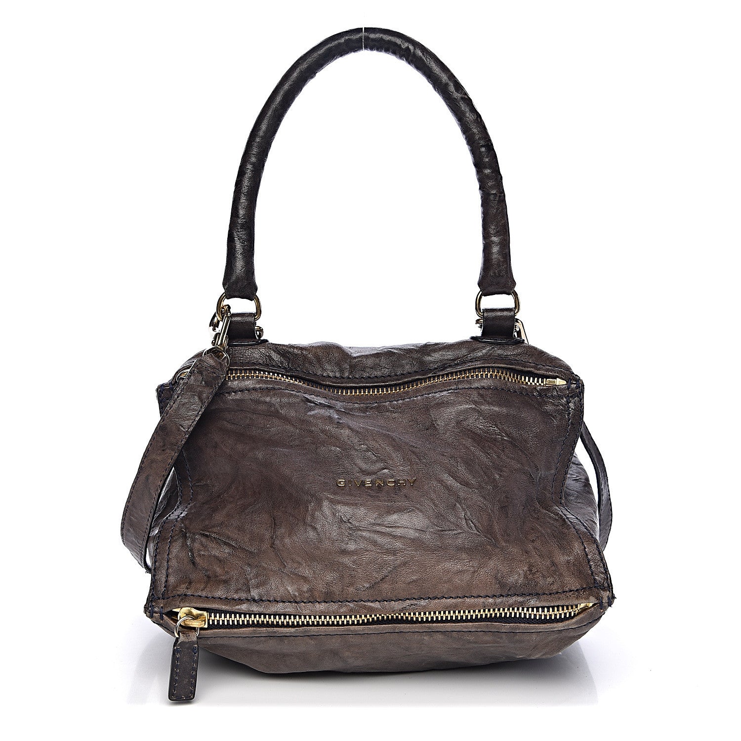 Givenchy Tumbled Sheepskin Small Pandora Charcoal 1 of 15