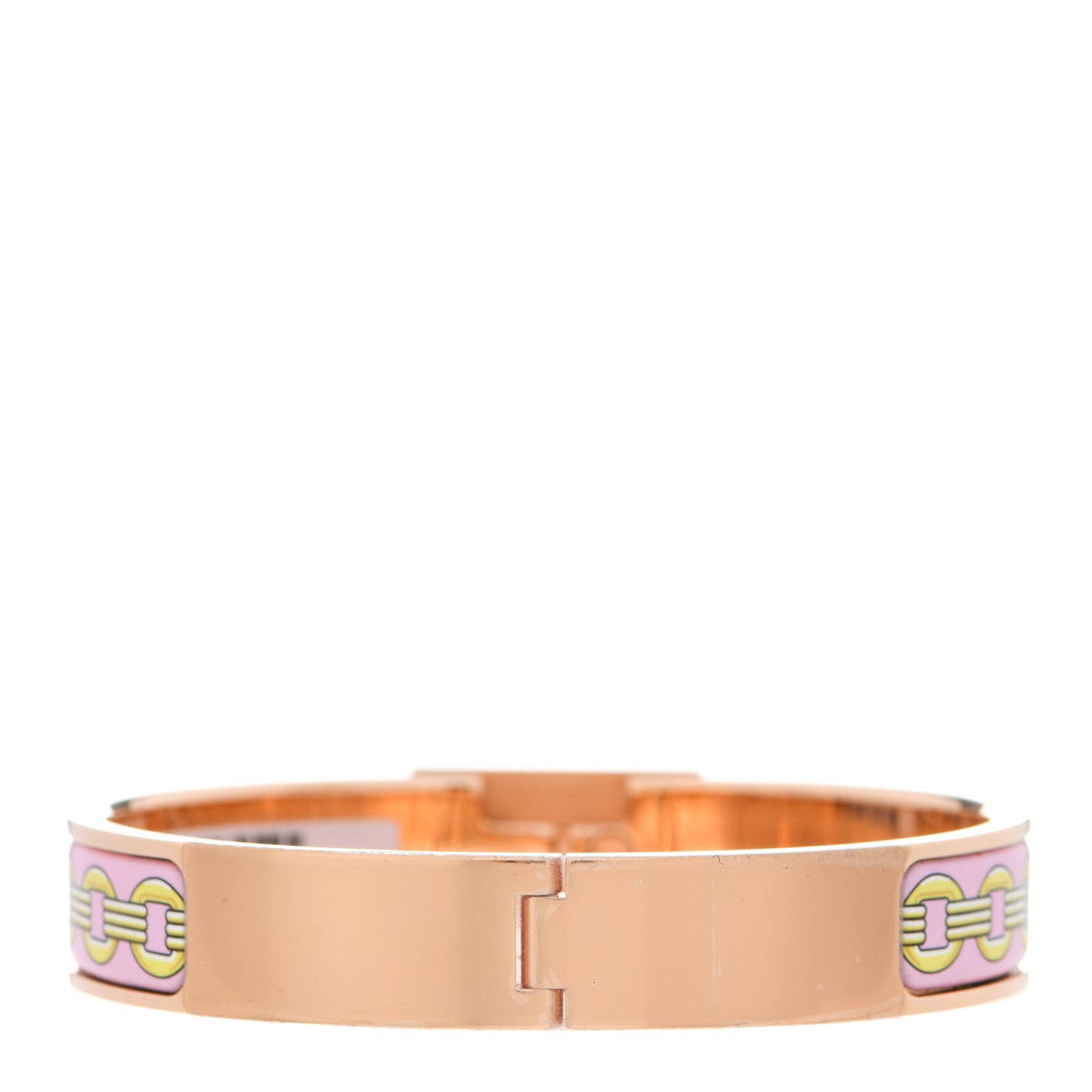 Enamel Anneau Flots Fleures Et Frontaux Bracelet PM Ultra Pink