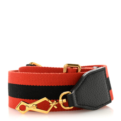 Gucci Canvas Web Shoulder Strap Navy Red 1 of 5