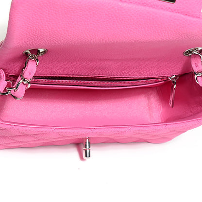 Chanel Iridescent Caviar Mini Rectangular Flap Pink 6 of 9