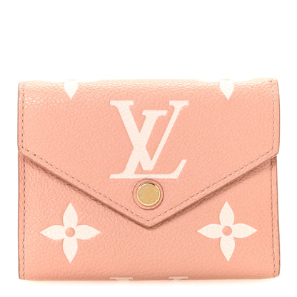 Louis Vuitton Empreinte Monogram Giant Victorine Wallet Rose Trianon Creme 1 of 7