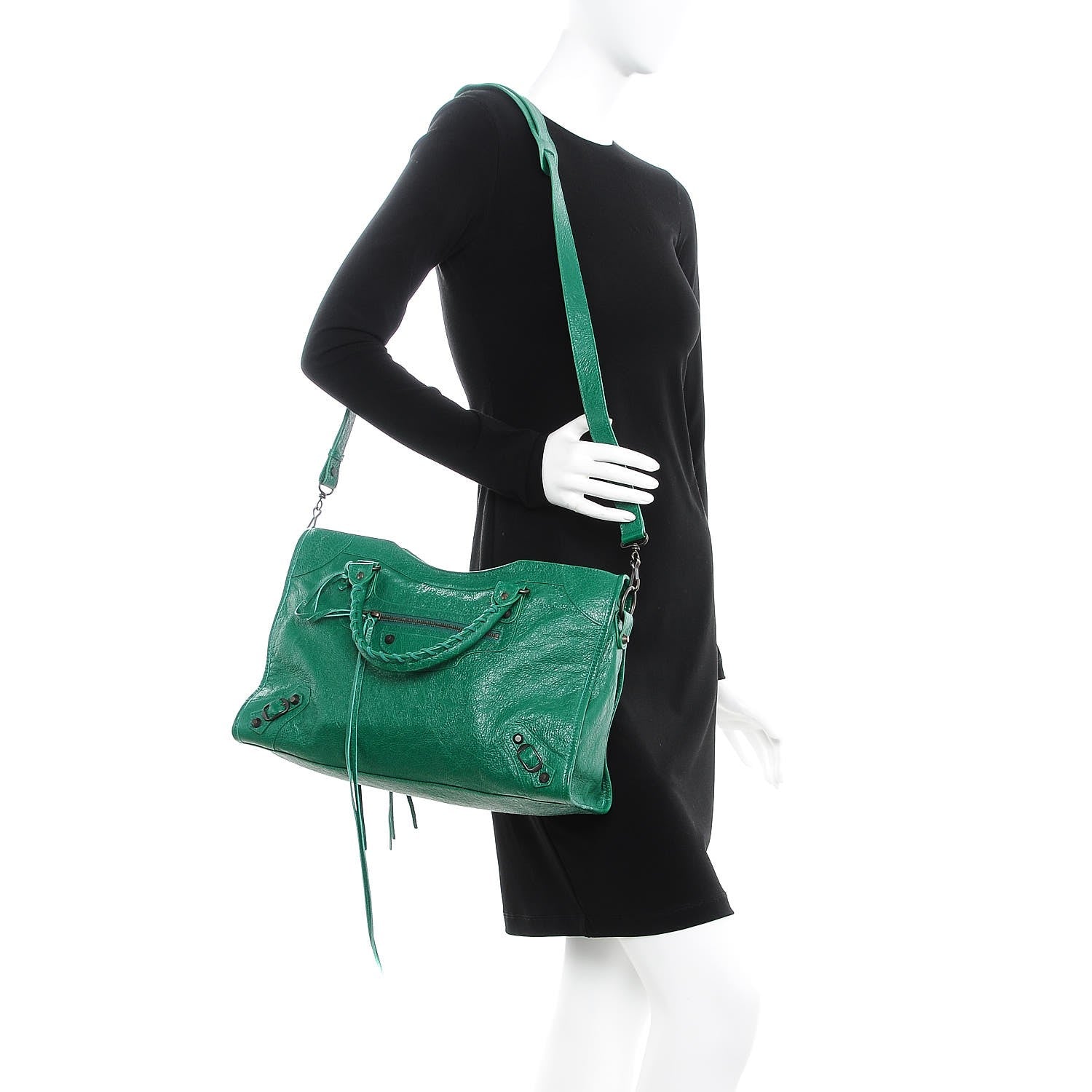 Balenciaga Agneau Classic Hardware City Vert Perroquet 2 of 8